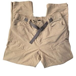 The North Face Men's Convertable Tan Pants with Gray Belt